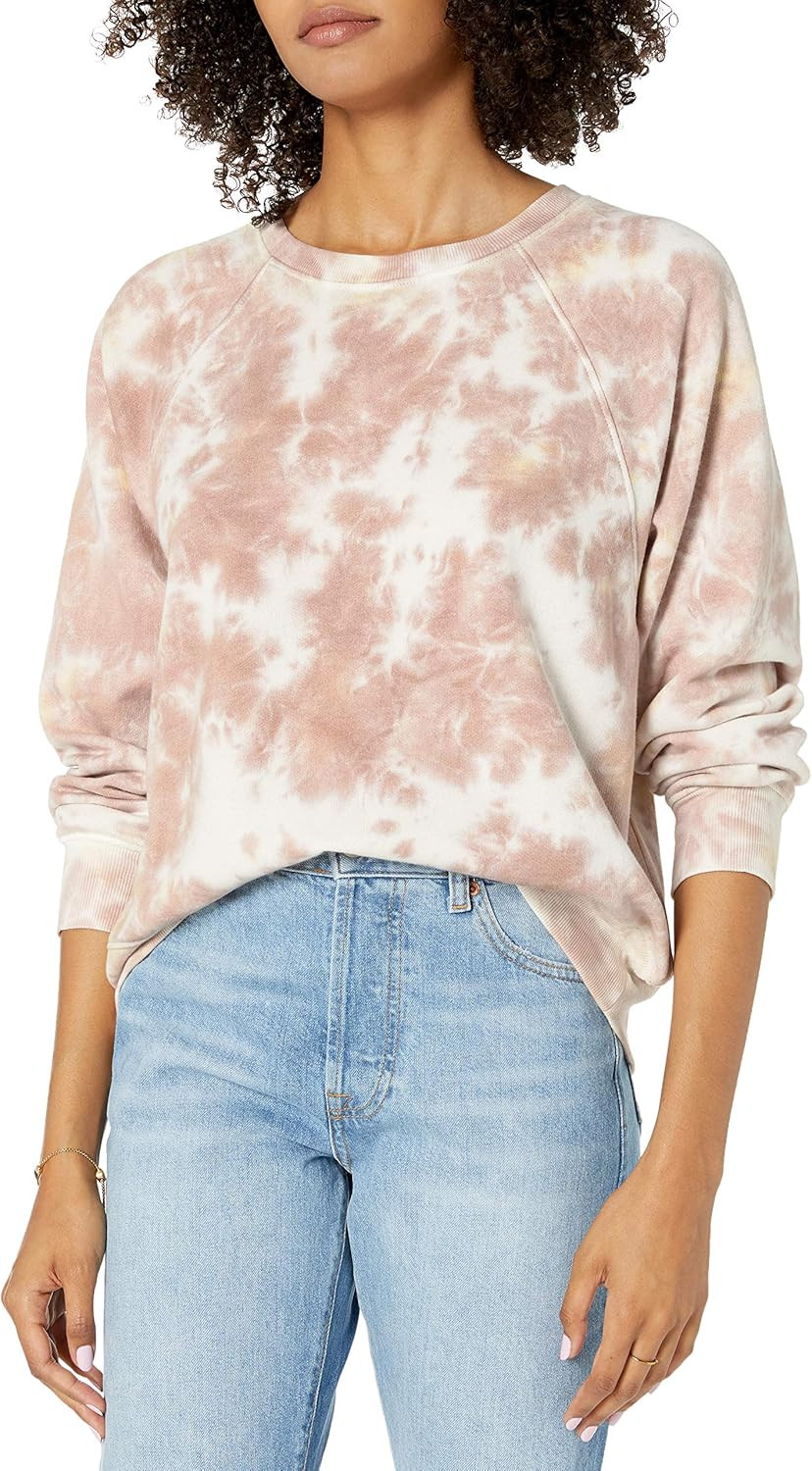 The Drop Women's Caroline Raglan Long-Sleeve Fleece Sweatshirt | Amazon (US)