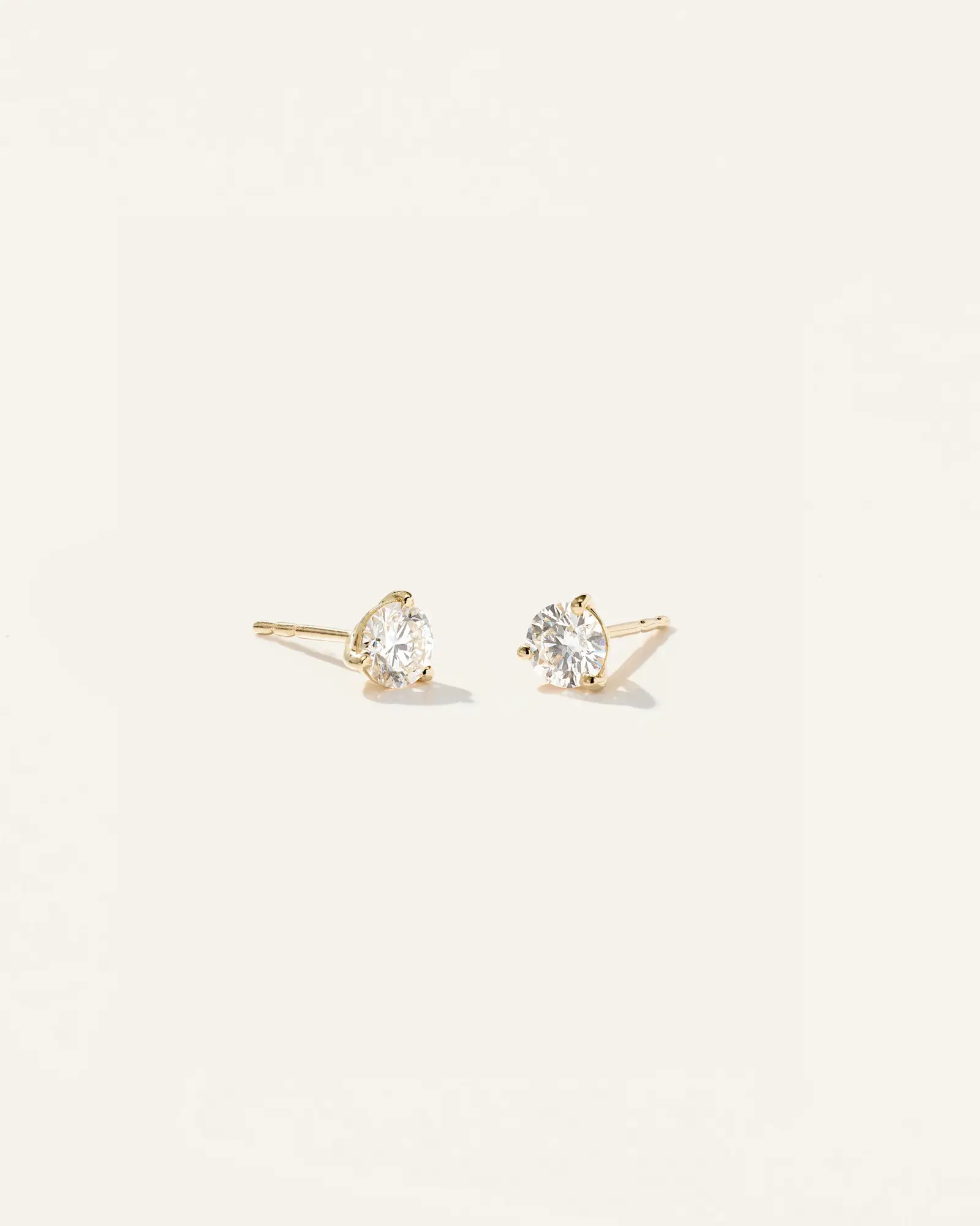 14K Gold Lab Grown Diamond Martini Studs in Yellow Gold | Quince