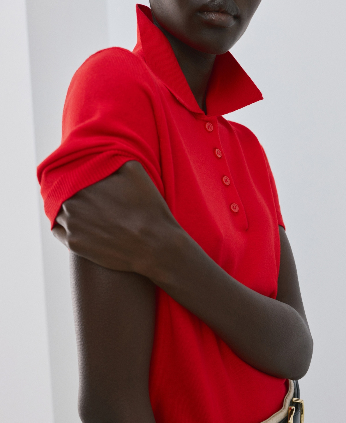 Mango Women's Polo Neck Sweater - Red | Macy's