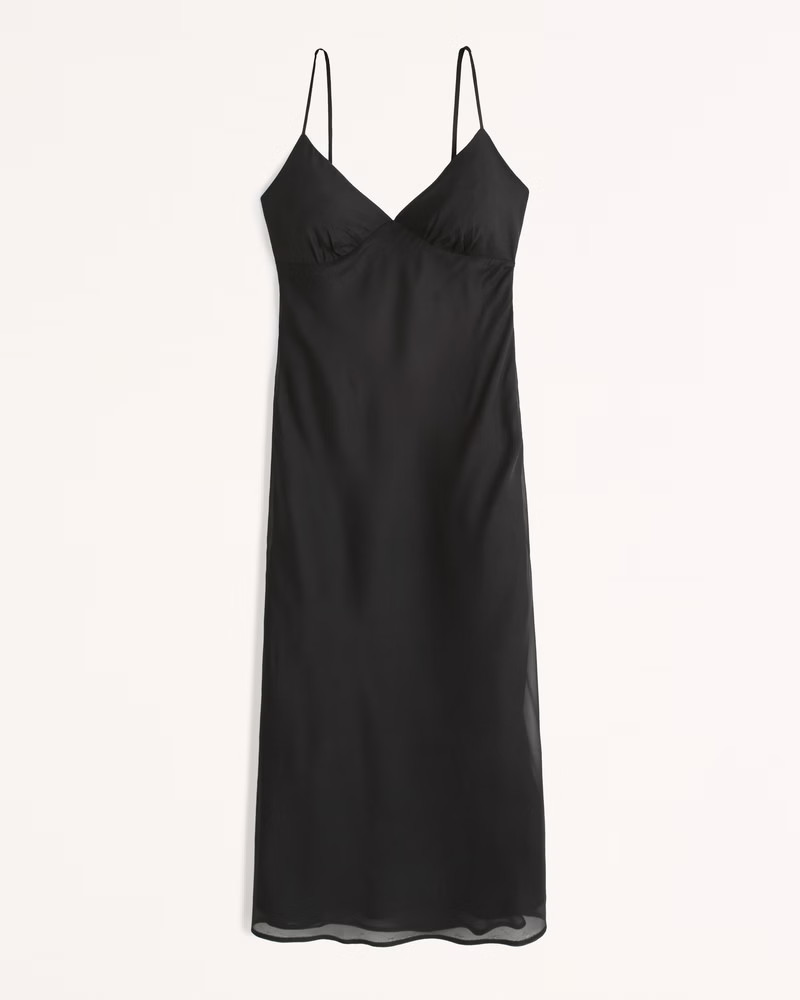 90s Slip Midi Dress | Abercrombie & Fitch (US)