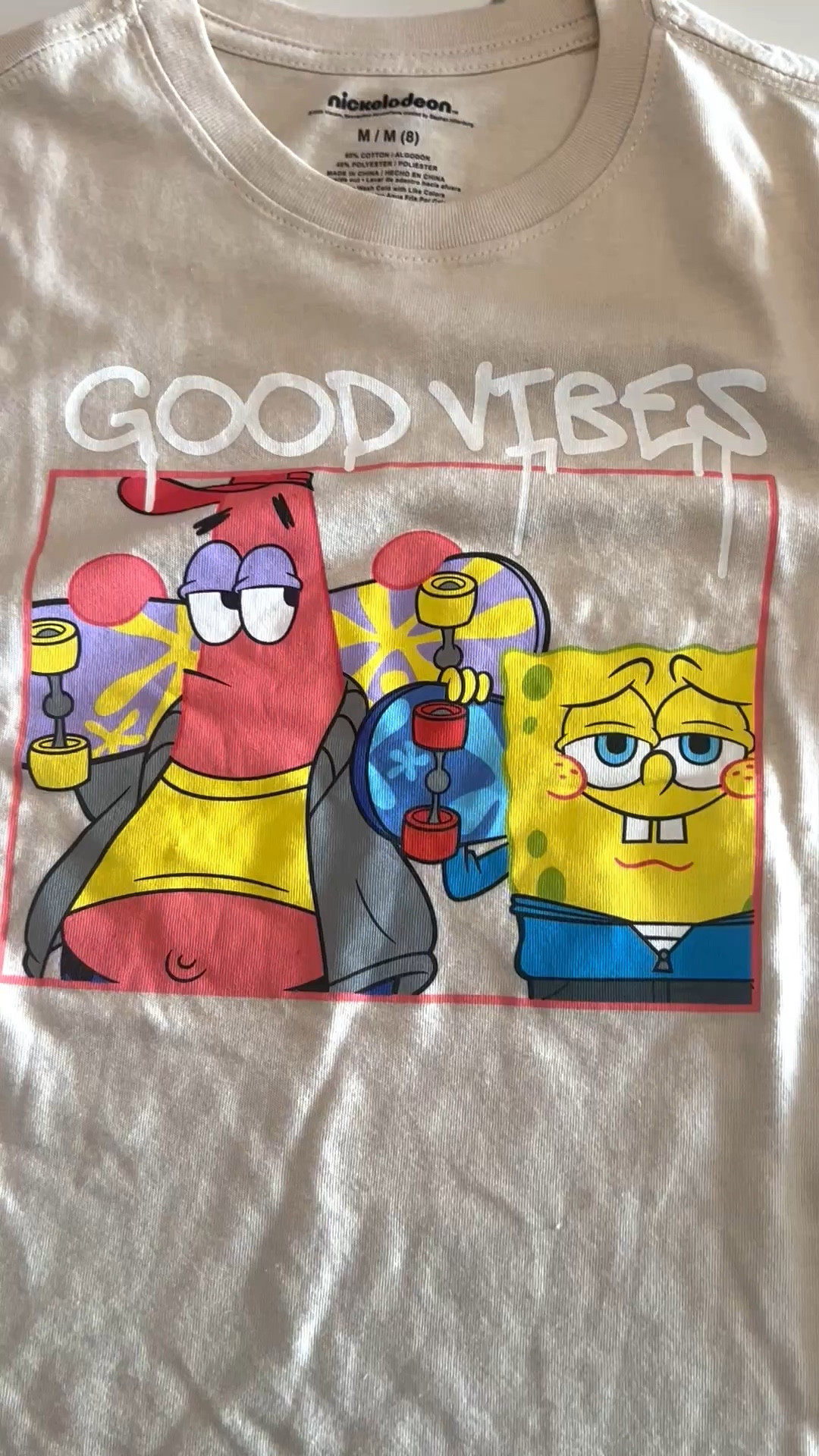 Good vibes sponge bob tshirt for boys. 

#goodvibes #spongebob #boys #tshirtt

#LTKKids