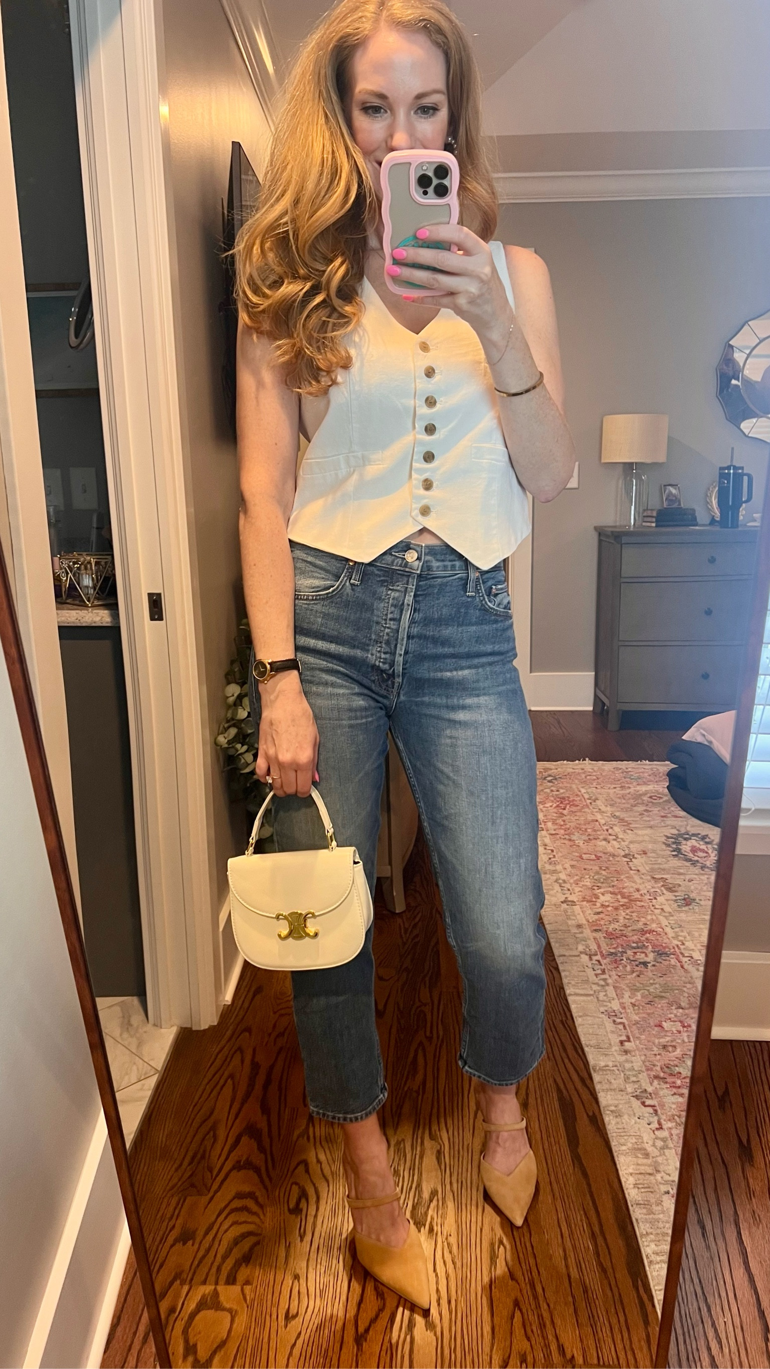Let’s be vest friends! 
The vest trend is 💯 - perfect mix of sophistication and sexy! 
My white vest from Target comes in other colors, I’m in a size small. 

#LTKFindsUnder100 #LTKStyleTip #LTKSeasonal