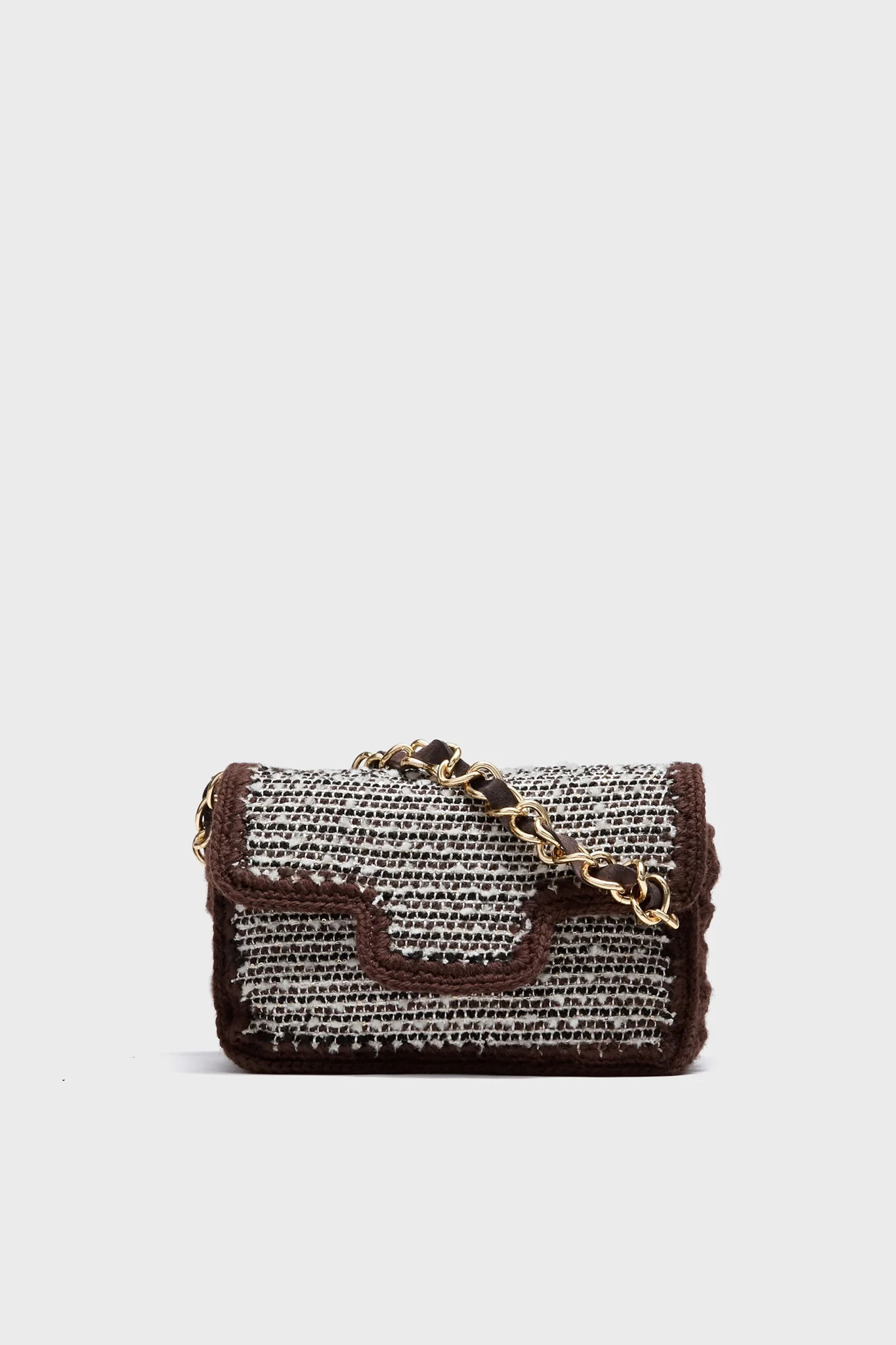 Brown Woven Shoulder Bag | Tuckernuck (US)