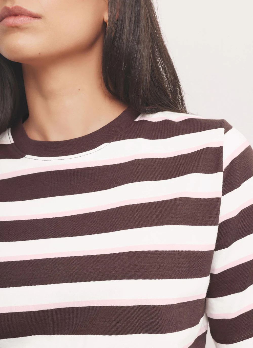 Pink Stripe Ultimate T-Shirt | Mint Velvet