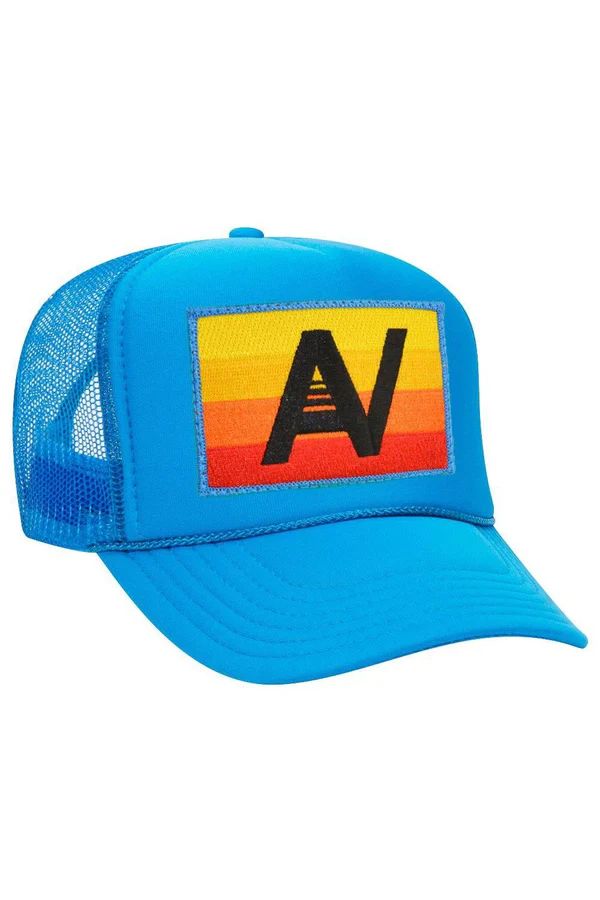 LOGO RAINBOW VINTAGE TRUCKER HAT | Aviator Nation