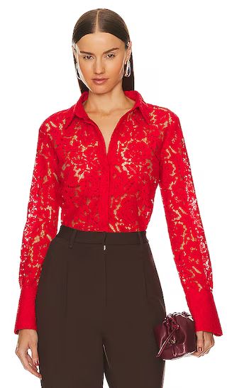 Trisha Blouse in Red | Revolve Clothing (Global)
