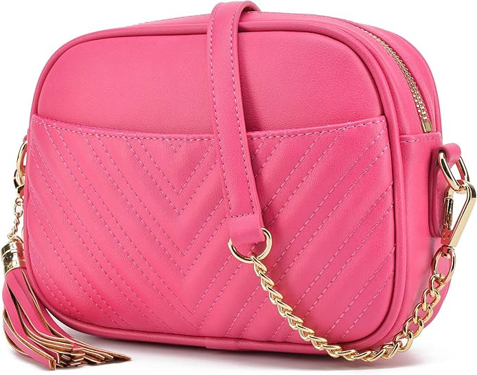 lola mae Quilted Crossbody Bag, Trendy Design Shoulder Purse | Amazon (US)