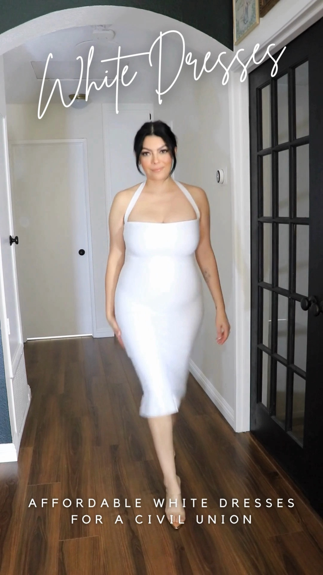 Affordable white dresses for a civil union courthouse wedding or elopement! 

#LTKVideo #LTKmidsize #LTKwedding