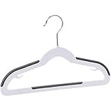 Amazon Basics Plastic Kids Clothes Hangers, Non-Slip 30-Pack, White and Black, 12.8 L x 8 W x 0.2... | Amazon (US)
