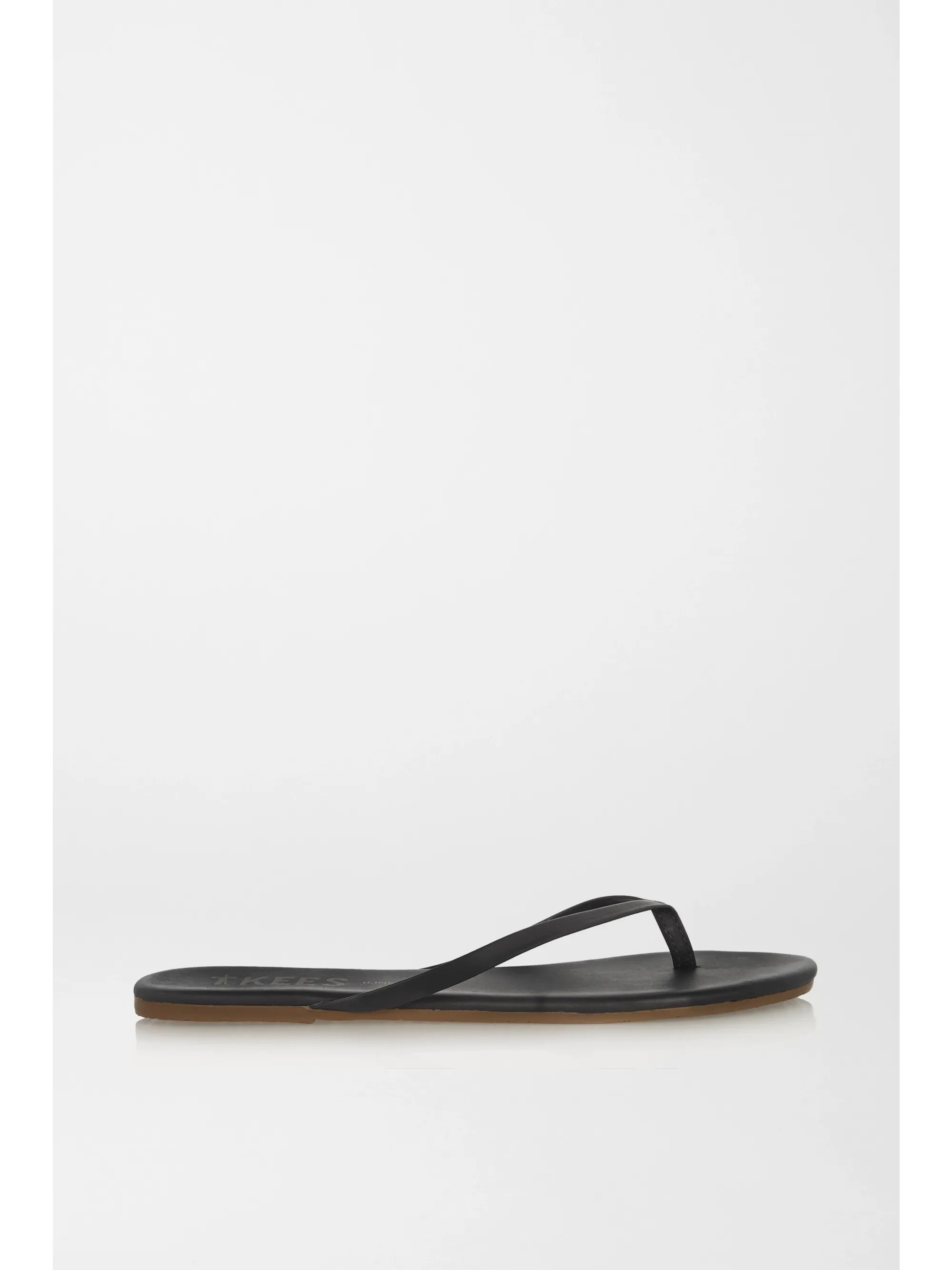 Black Lily matte-leather flip flops | TKEES | NET-A-PORTER | NET-A-PORTER (UK & EU)