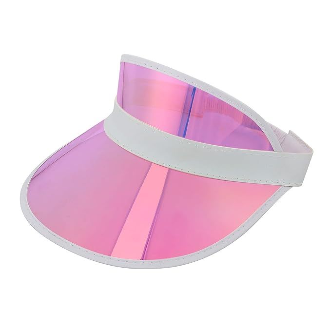 Sun Visor Hats Summer Cap Plastic UV Protection Adjustable Headband for Outdoor Golf Riding Beach... | Amazon (US)