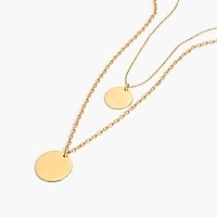 Layered coin necklace | J. Crew US