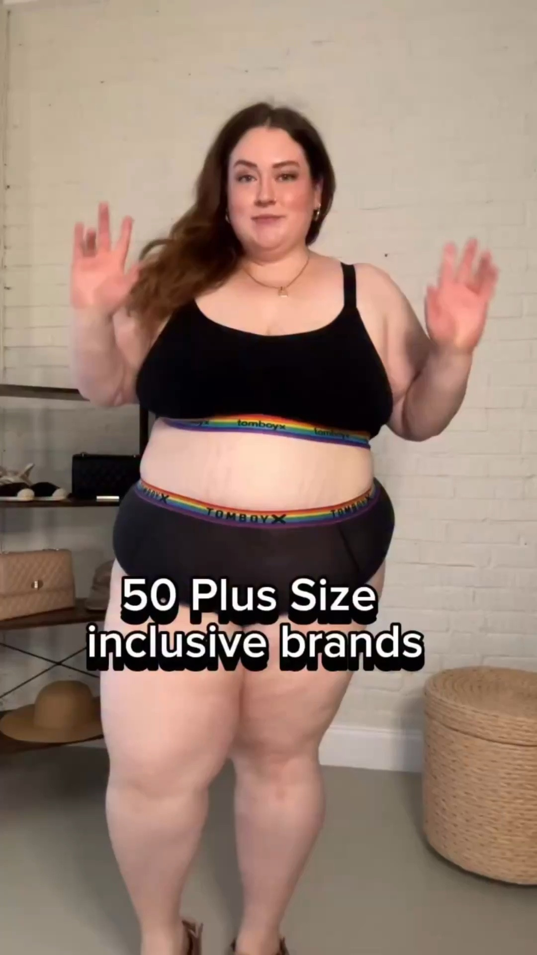 Brand 32 in the plus size inclusive series is @tomboyx ! They have up to a size 6X and are probably the most gender neutral / flexible brand I have in the series! I generally wear a 4x in their tops and bottoms. They have amazing swim too! They ship internationally and are a certified B corp 🫶 I find the fit and materials very good personally. 

🔗 If you comment KIMMY I’ll send you the link to everything featured here (some items sold out or different prints are currently available) 🔗

Follow for more brands as I finish out the series, and all the previous brands are on my page too 🩷