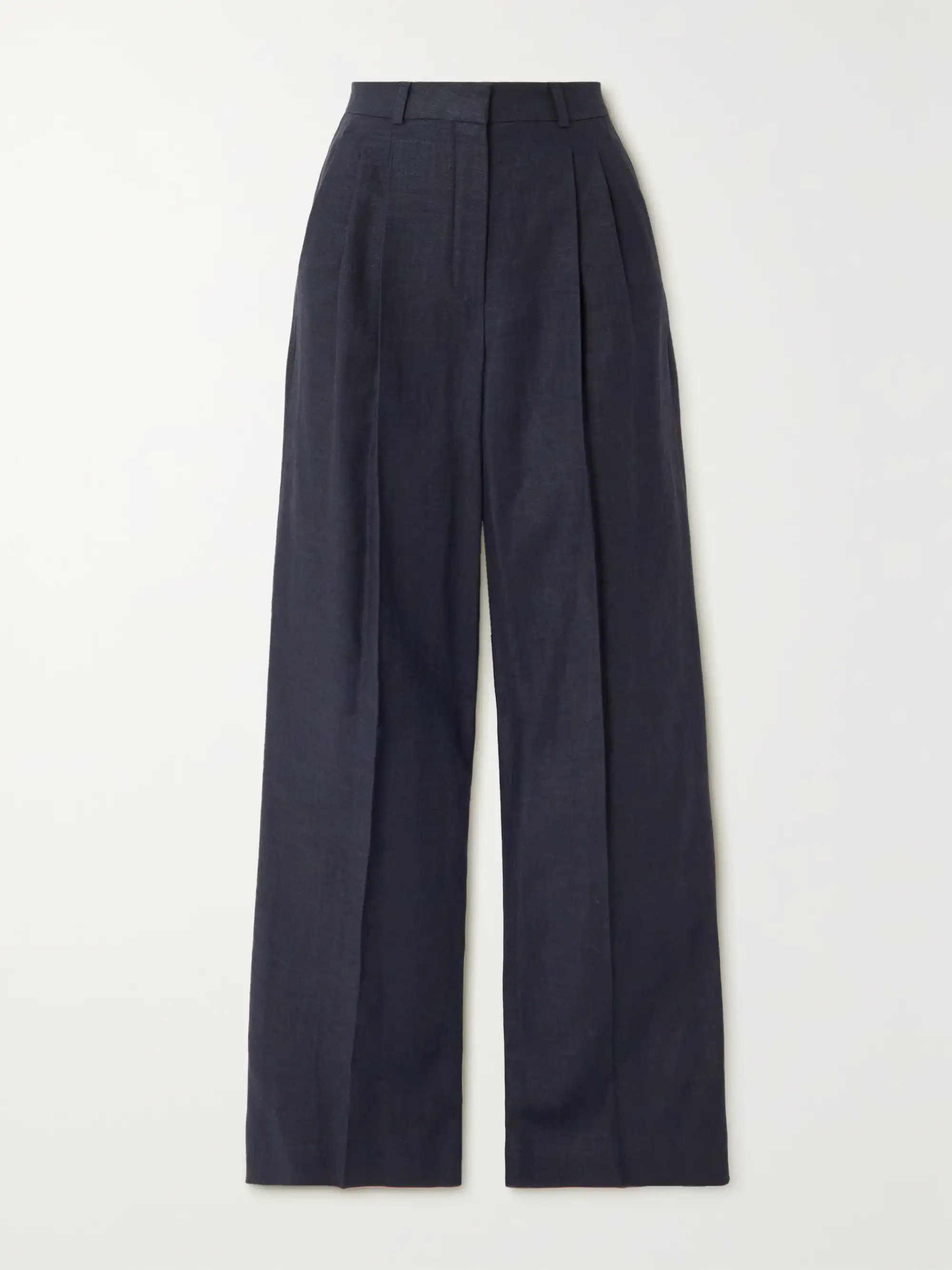 Nyack pleated linen and wool-blend wide-leg pants | NET-A-PORTER (UK & EU)