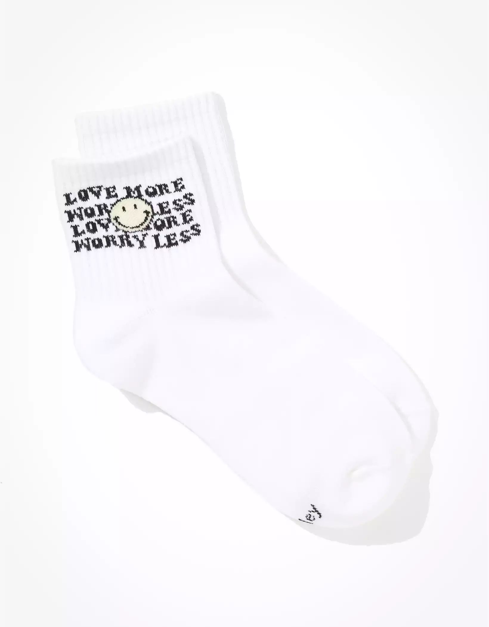 AE Love More Smiley® Boyfriend Sock | American Eagle Outfitters (US & CA)