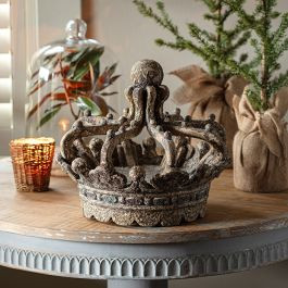 Aged French Empire Decorative Crown | Antique Farm House