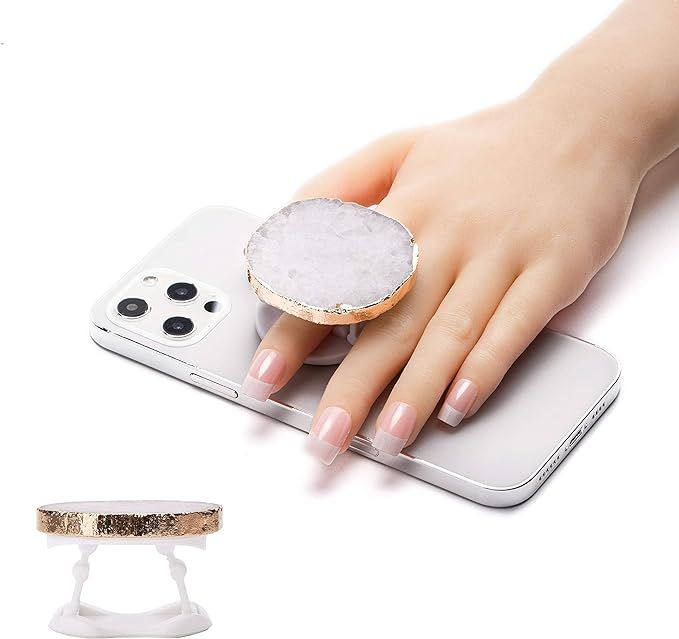 ULANI JOY Crystal Phone Grip Holder for Phone - Crystal Phone Grip Holder for Smart Phones and Ta... | Amazon (US)