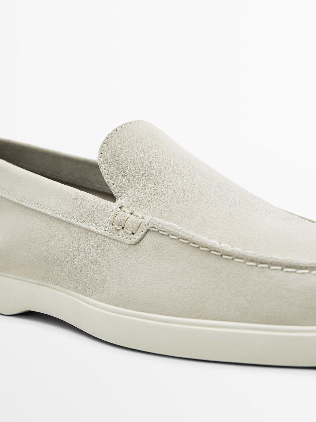 Weiche Mokassins aus Rauleder | Massimo Dutti DE