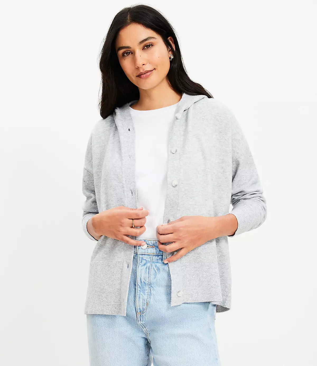 Hoodie Cardigan | LOFT