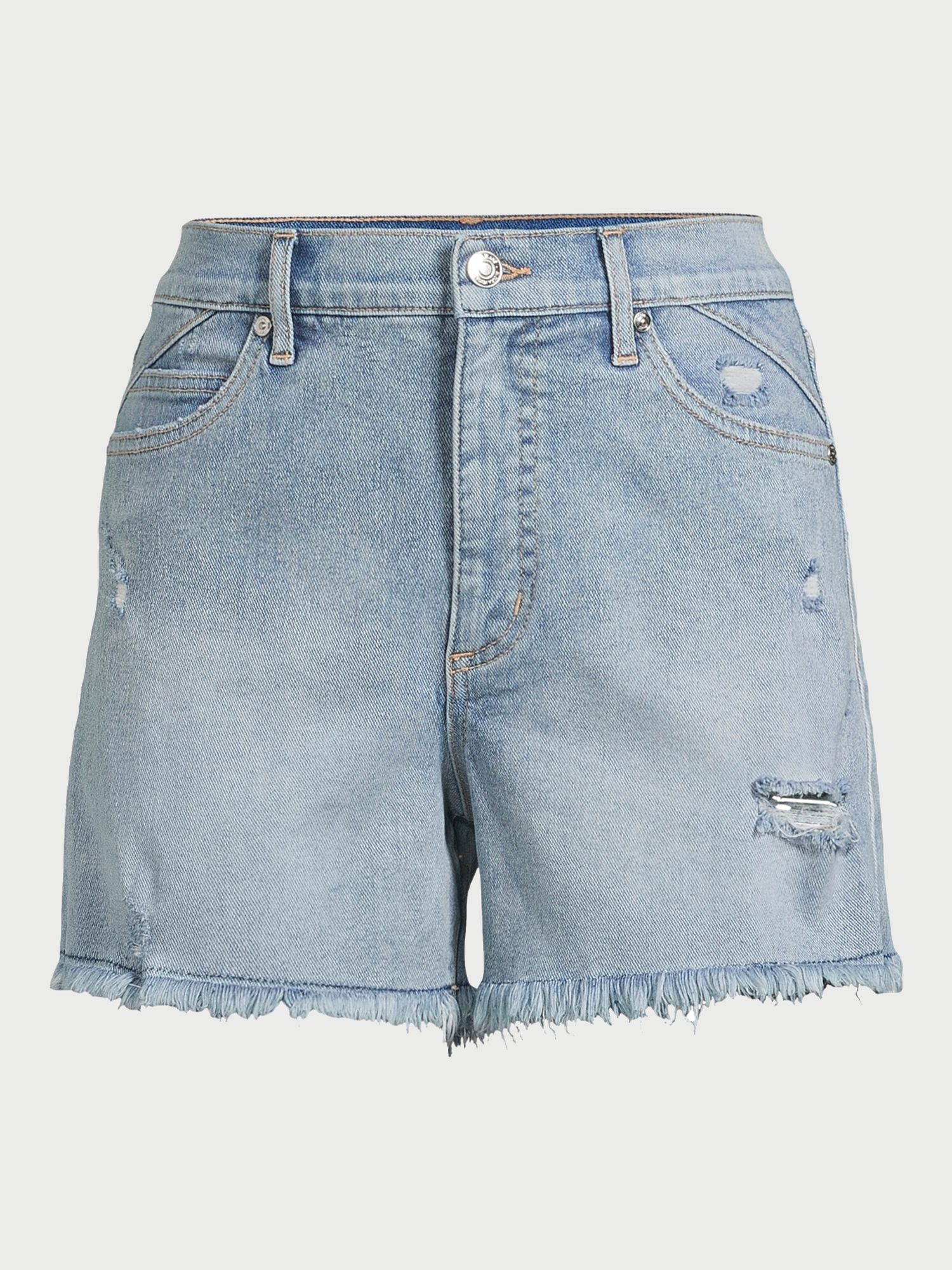 Sofia Jeans Women's Chi Shortie High Rise Fray Hem Shorts, 3.5" Inseam, Sizes 00-22 | Walmart (US)