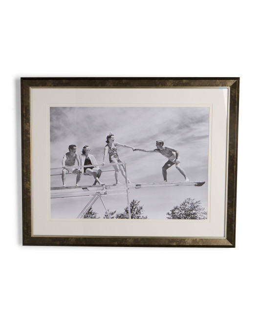 37x29 Take A Dive Framed Wall Art | TJ Maxx