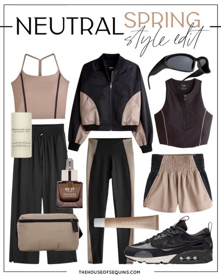 Abercrombie Neutral Spring Outfit Inspo. Gym outfit, workout gear, loungewear & athleisure looks. Nike Air Max 90, flare leggings, Bomber jacket, Luka belt bag, gym scents and more! 

#LTKfit #LTKSale #LTKstyletip