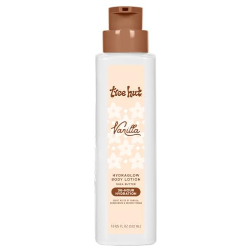 Tree Hut Hydraglow Body Lotion Vanilla, Hydrating & Nourishing Daily Body Moisturizer for Smooth, Soft Skin & Cozy Fragrance, Long-Lasting Hydration, 18 fl oz | Amazon (US)