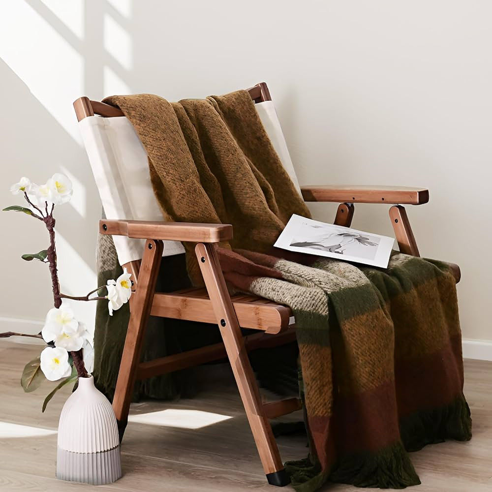 ZonLi Throw Blanket 50" x 60" Yellow Brown & Yellow | Amazon (US)