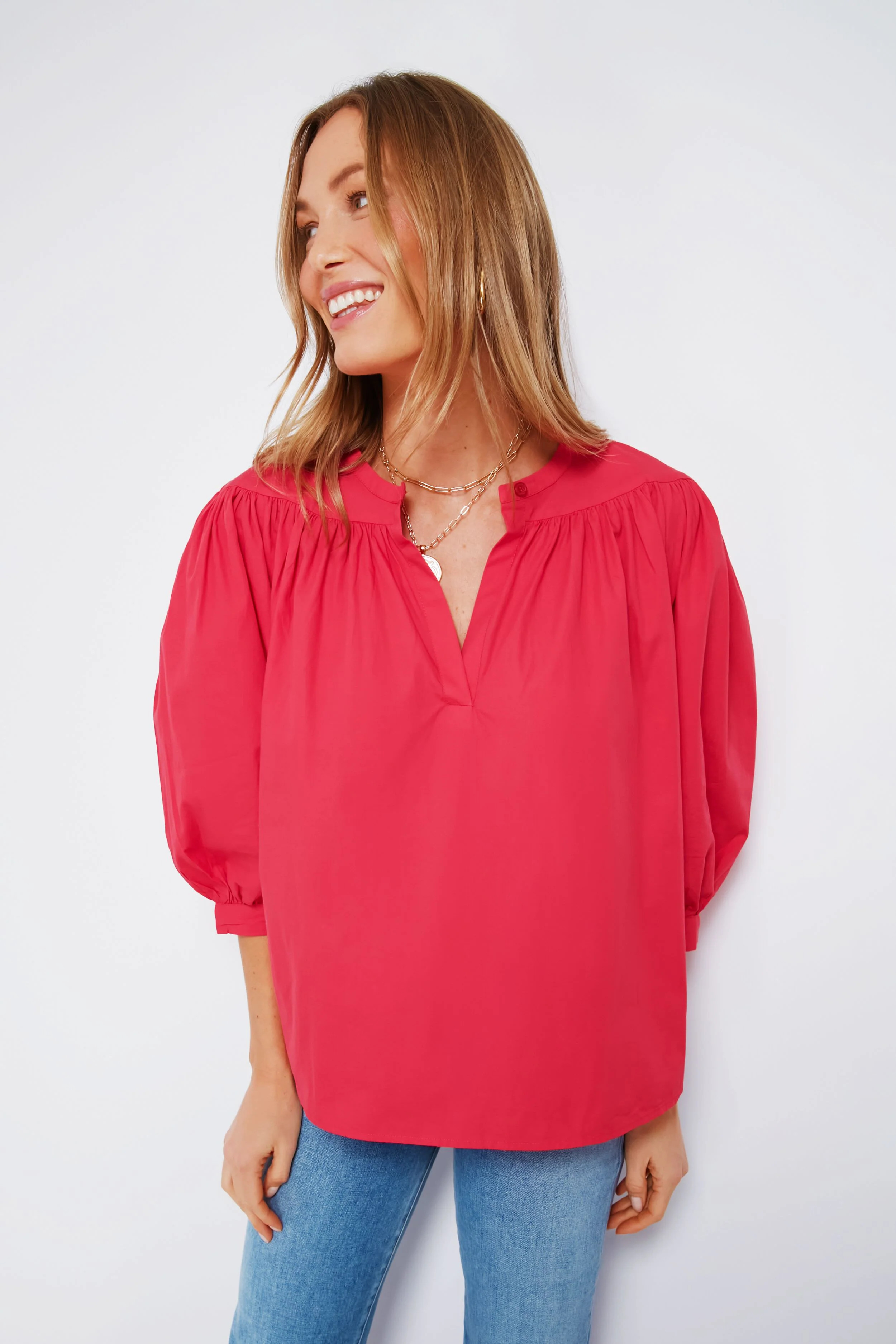Watermelon Karo Blouse | Tuckernuck (US)