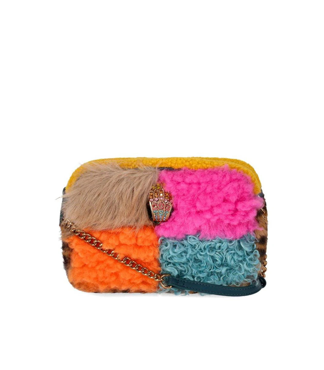 Kurt Geiger London Hoxton Fur Multicolored Crossbody Bag | Baltini