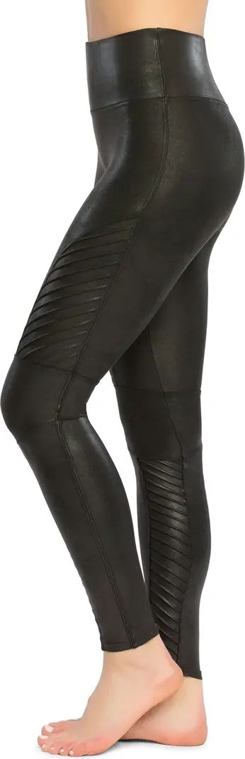 SPANX Faux Leather Moto Leggings | Nordstrom