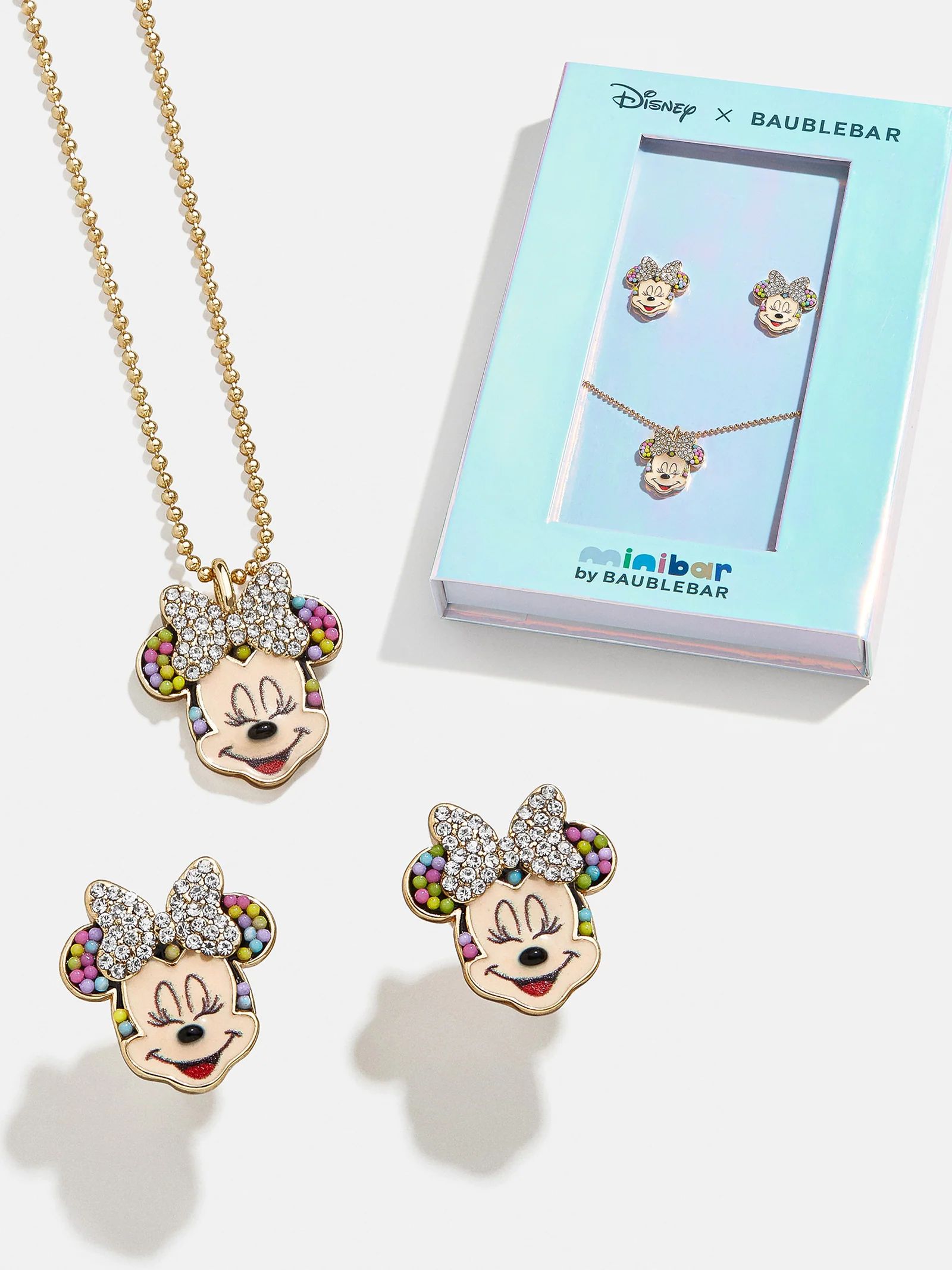 Minnie Mouse Disney Birthday Kids' Jewelry Set - Multi | BaubleBar (US)