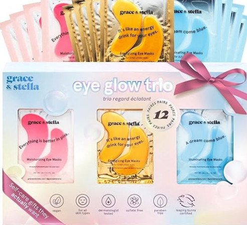 grace & stella Under Eye Patches (12 pairs) Eye Masks for Puffy Eyes and Dark Circles - Stocking Stuffers, Christmas Gifts for Women - Gifts for Birthdays, Bachelorette Party, Bridesmaids, Self Care 

 #LTKGiftGuide #LTKHoliday #LTKBeauty