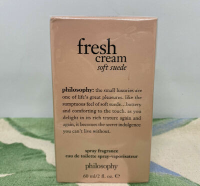 Philosophy Fresh Cream Soft Suede Toilette EDT Perfume Spray Fragrance 2 oz BOX! | eBay US