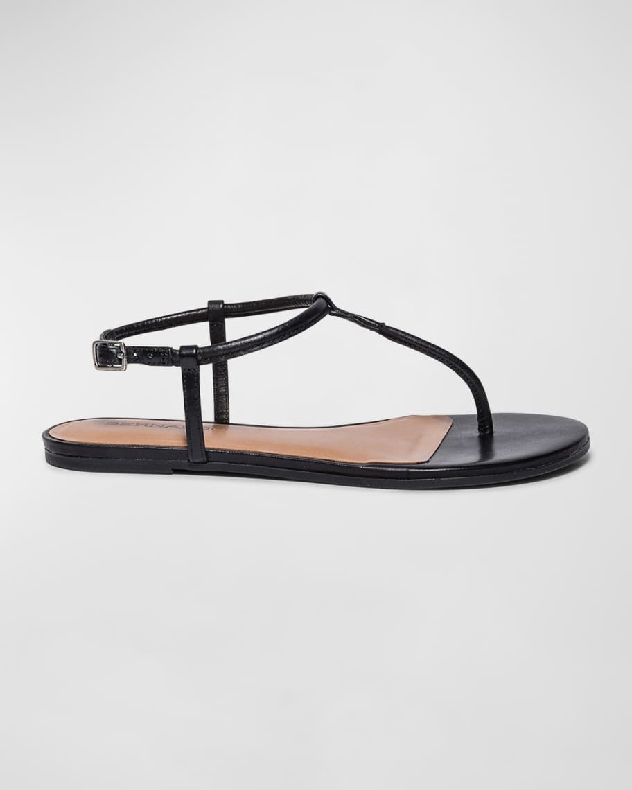 Leather Slingback Thong Sandals | Neiman Marcus
