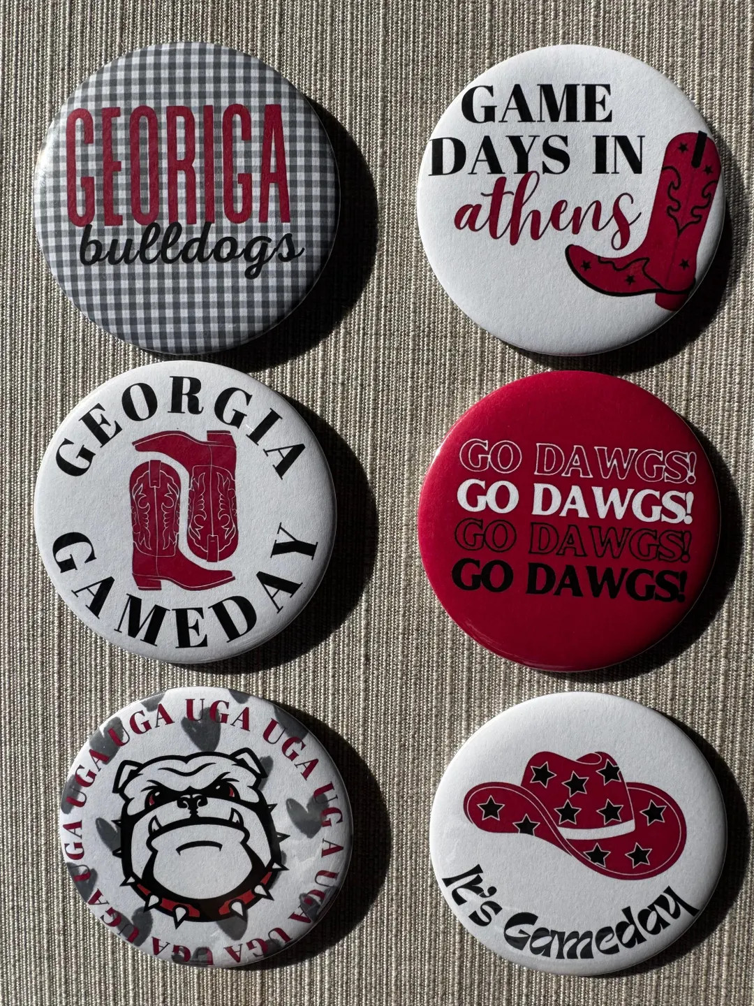 University of Georgia Gameday Buttons/pins - Etsy | Etsy (US)