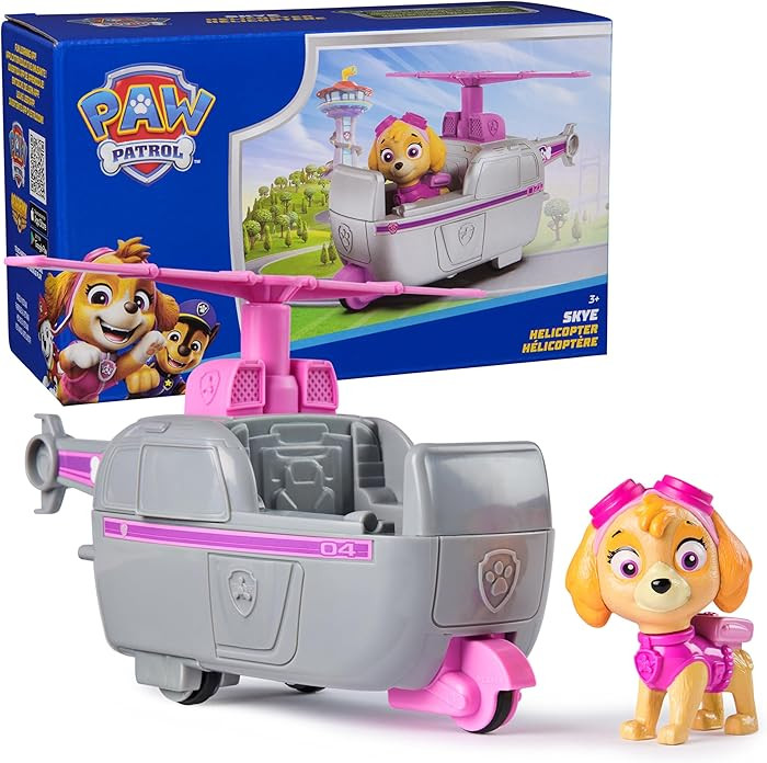 Paw Patrol, Skye’s Helicopter, Toy Vehicle with Collectible Action Figure, Sustainably Minded K... | Amazon (US)