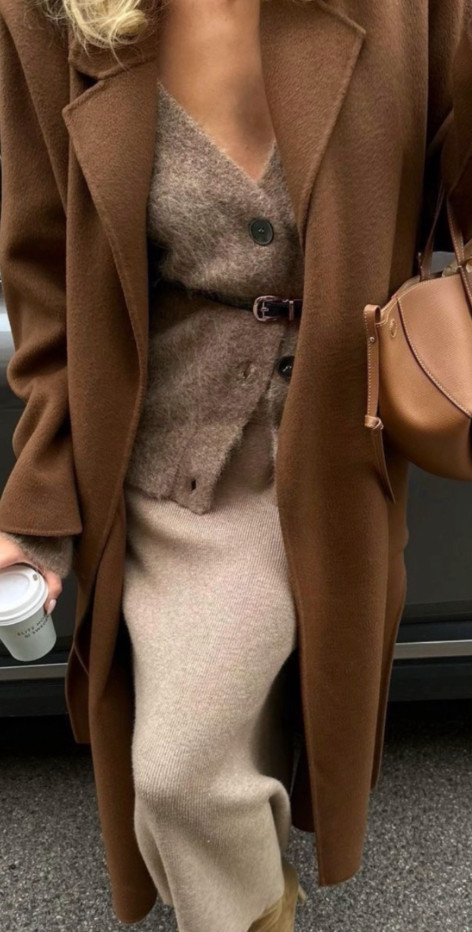 For a cozy and elegant fall look, opt for an outfit in camel and taupe tones. For example, layer a knit sweater over a skirt and then add a chic camel coat. Finish the look with your favorite matching bag and boots. 

 #LTKFallSale #LTKSeasonal #LTKStyleTip