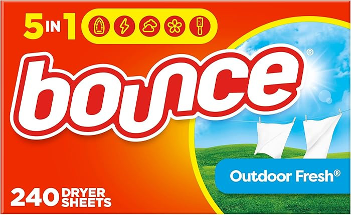 Bounce Fabric Softener Sheets, Outdoor Fresh Scent, 240 Count | Amazon (US)