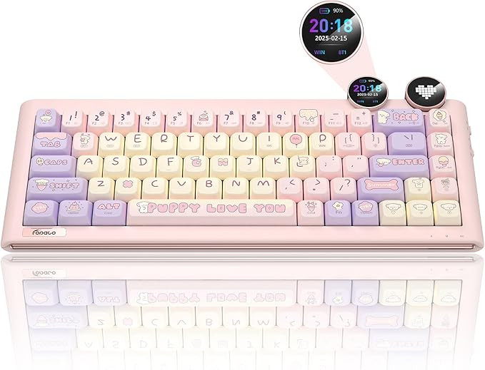 D68 Gaming Keyboard, 68% RGB Hot Swappable Gasket Structure 3-Mode Mechanical Keyboard, Bluetooth... | Amazon (US)