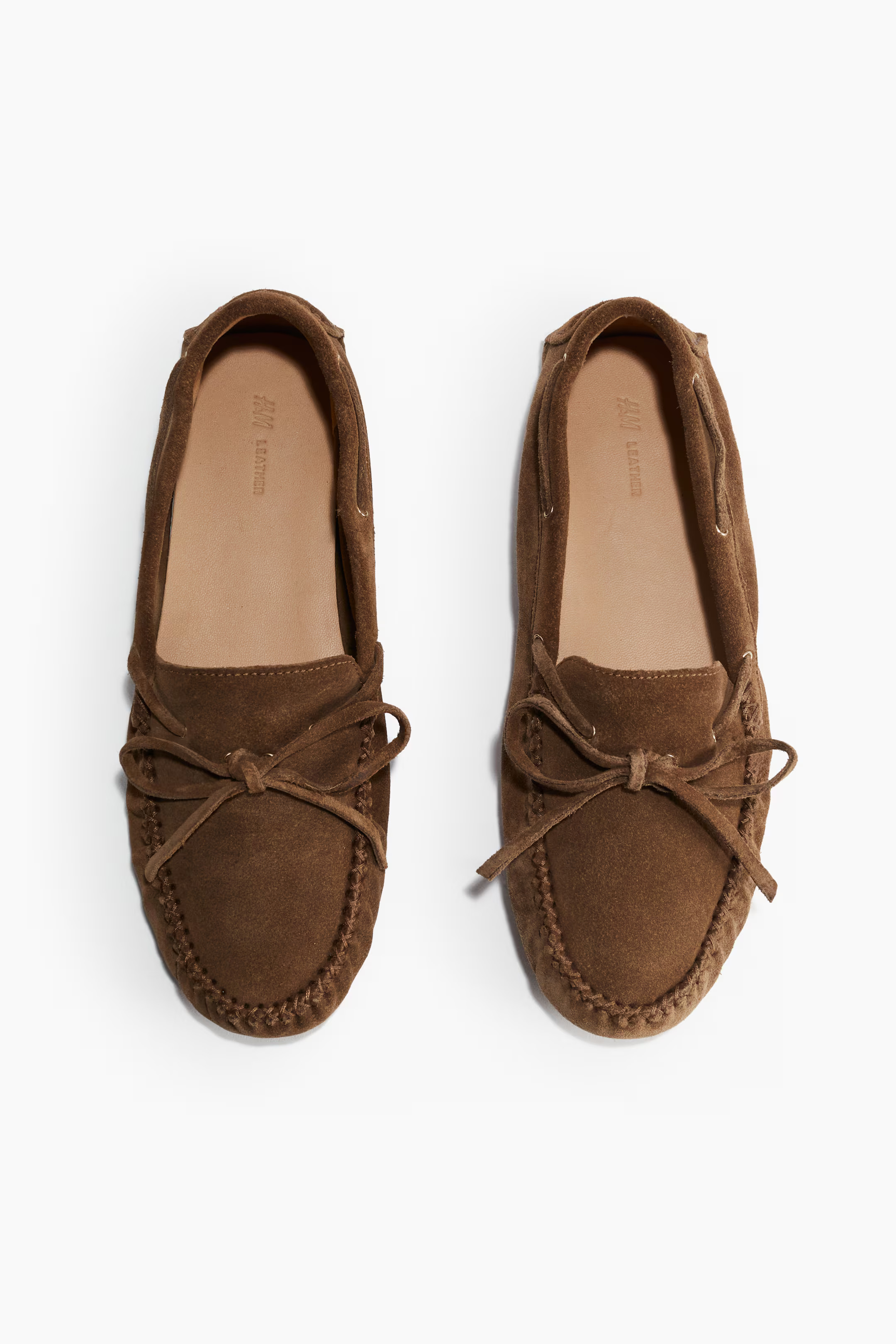 Suede Driving Shoes - Brown - Ladies | H&M CA | H&M (US + CA)