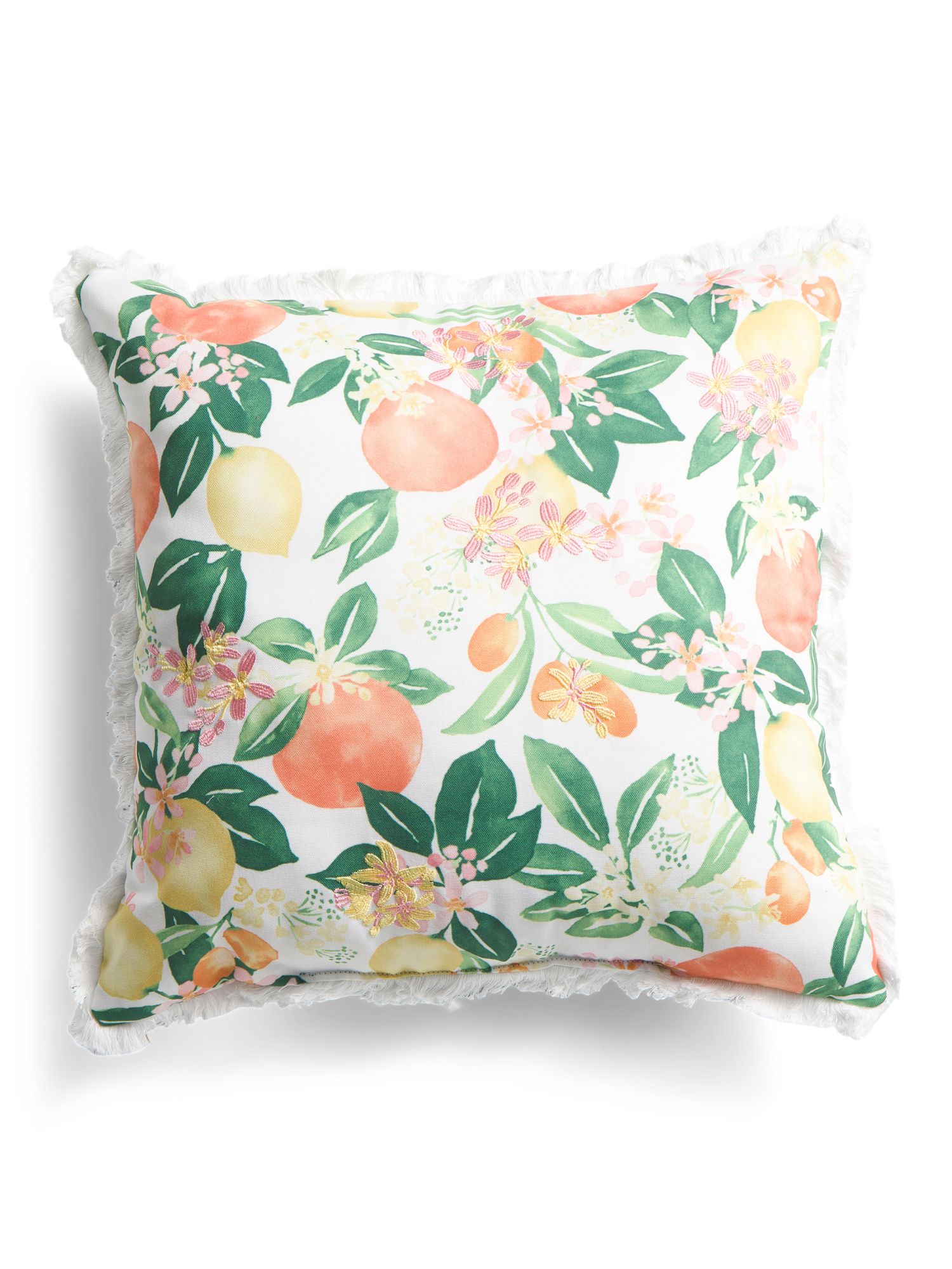 20x20 Indoor Outdoor Citrus Pillow | TJ Maxx