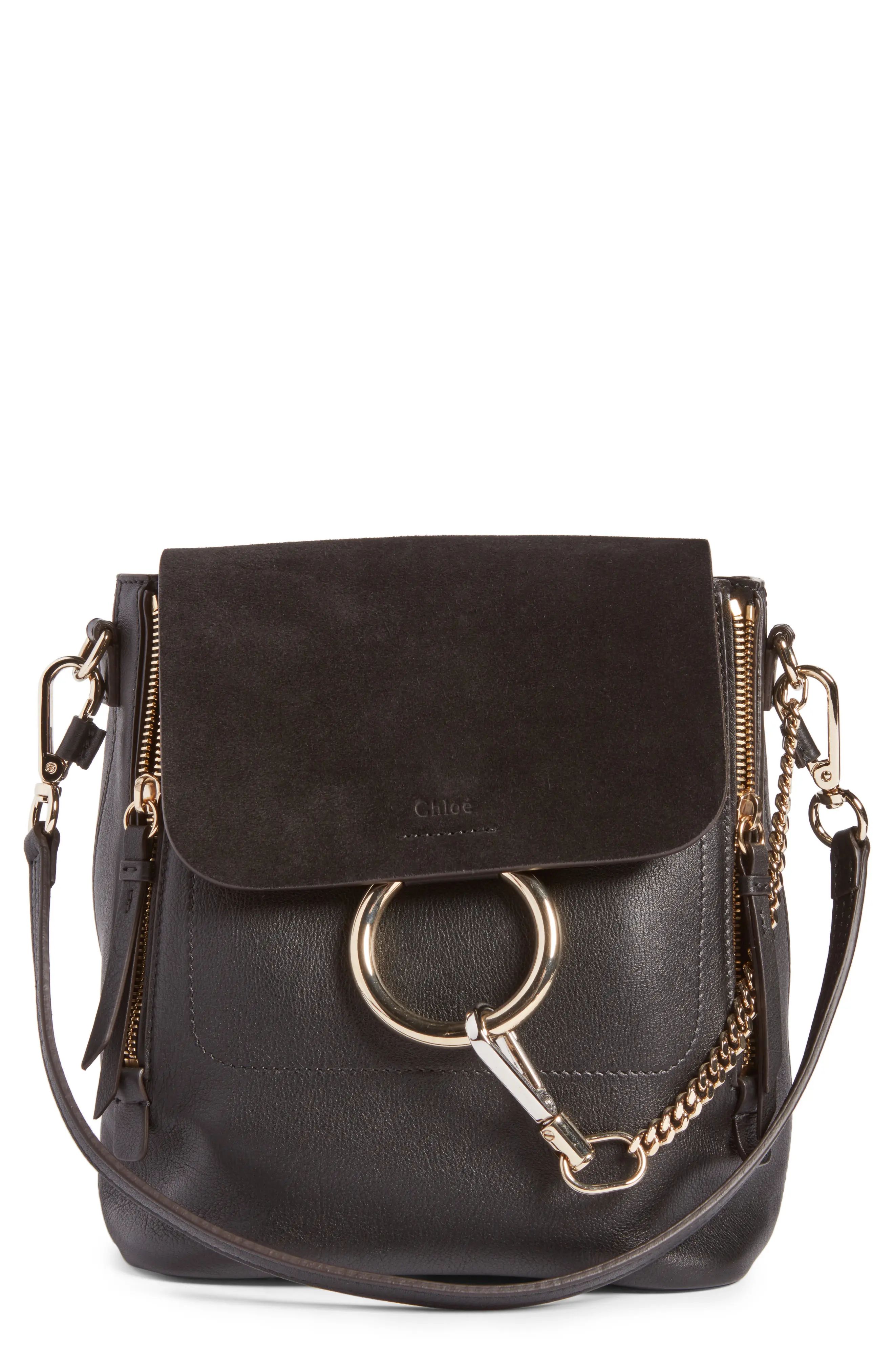 Chloe Small Faye Suede & Leather Backpack - | Nordstrom