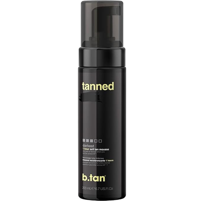 b.tan Dark Self Tanner Mousse | Get Tanned - Best, 1 Hour Express Sunless Tanning Foam, No Fake T... | Amazon (US)