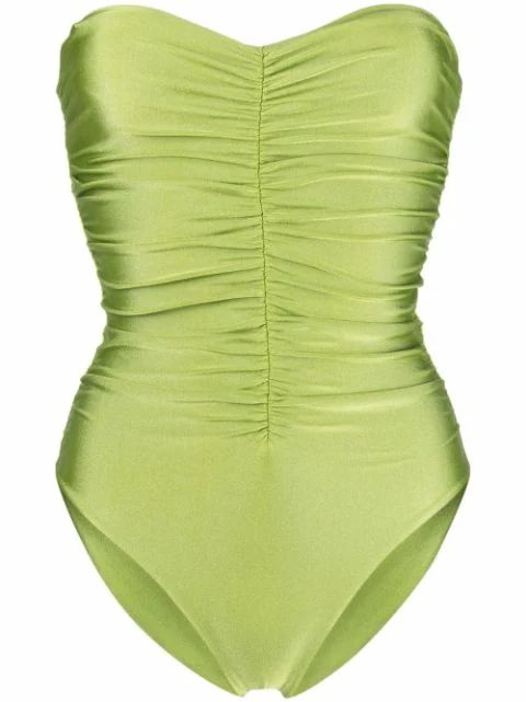 JADE Swim Ruched Sweatheart Swimsuit - Farfetch | Farfetch Global