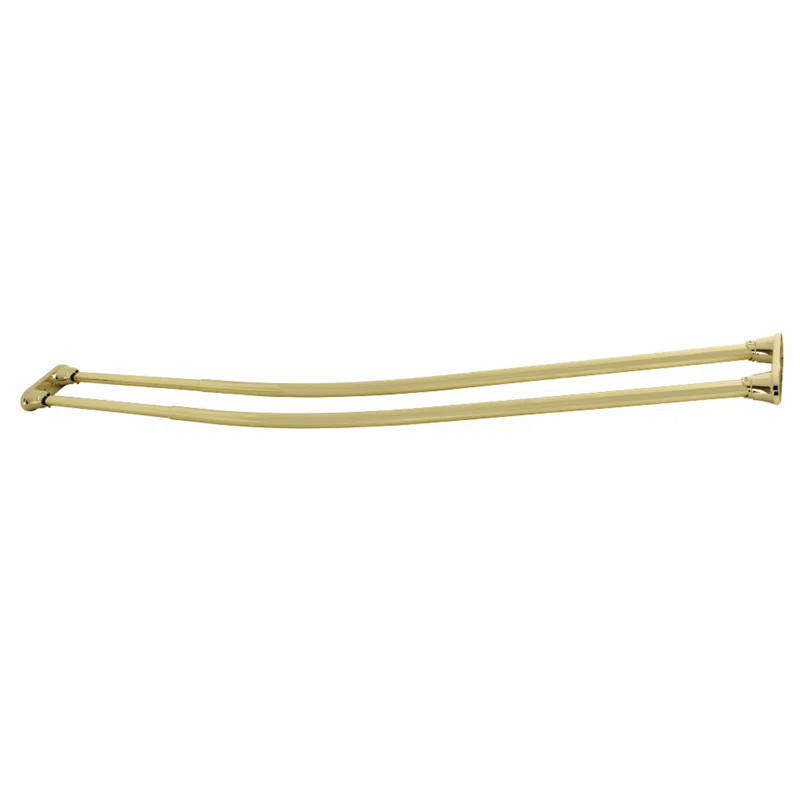 Kingston Brass Edenscape 60-Inch to 72-Inch Adjustable Double Curved Shower Curtain Rod | Wayfair North America