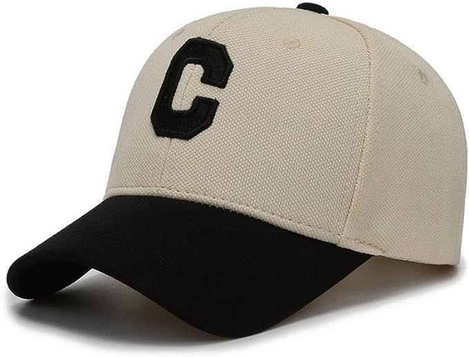 Baseball Cap Vintage Letter C Hat Adjustable Clip for Universal Fit Baseball Hat | Amazon (US)