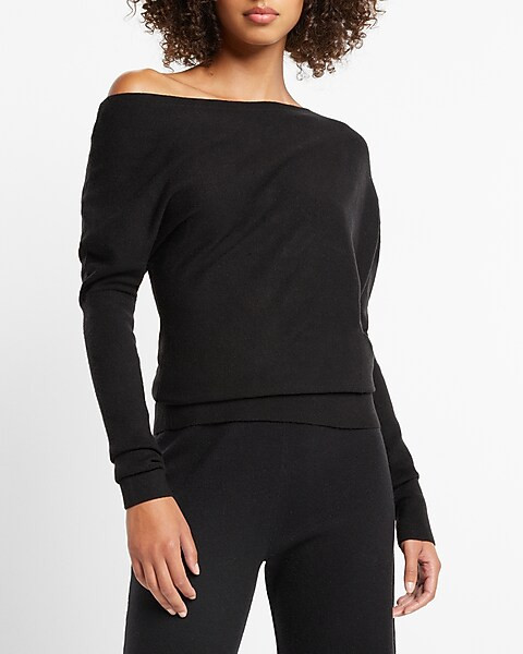 Ultra Soft Off The Shoulder Banded Sweater | Express