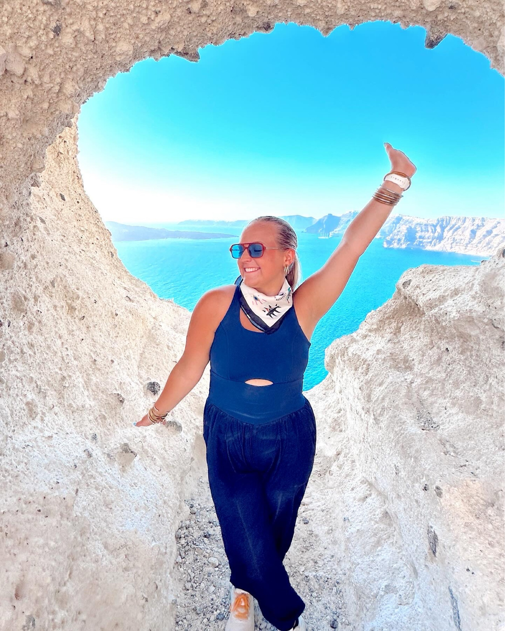 Santorini Greece 🇬🇷🍋🤸🏼‍♀️💌 obsessed with this jumpsuit from Amazon! The most AMAZING fp movement dupe! 🤩

#LTKStyleTip #LTKFindsUnder50 #LTKTravel