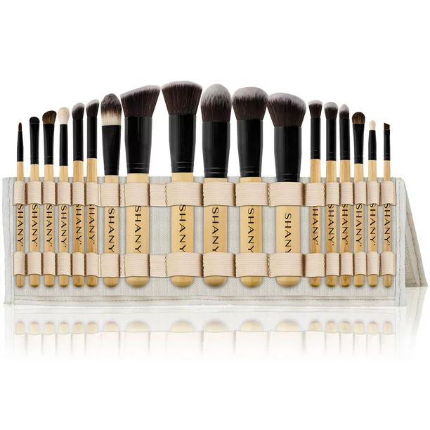 SHANY Artisan’s Easel Bamboo – Elite Cosmetics Brush Collection - Complete Kabuki Makeup Brus... | Walmart (US)